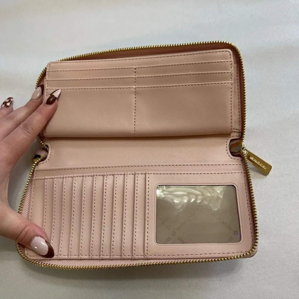 Michael Kors Jet Set Vanilla Pink Wallet